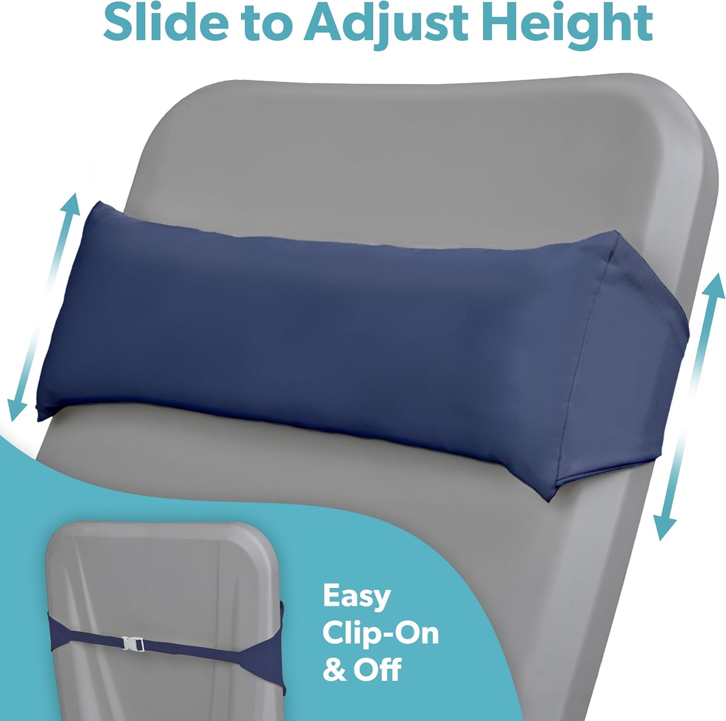 Almohadas impermeables para reposacabezas tumbona piscina