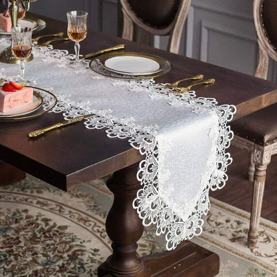 Bufanda de tocador vintage con patrón clásico 16x60