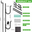 Estante pared camioneta 14-25" acero ajustable 2 pzas