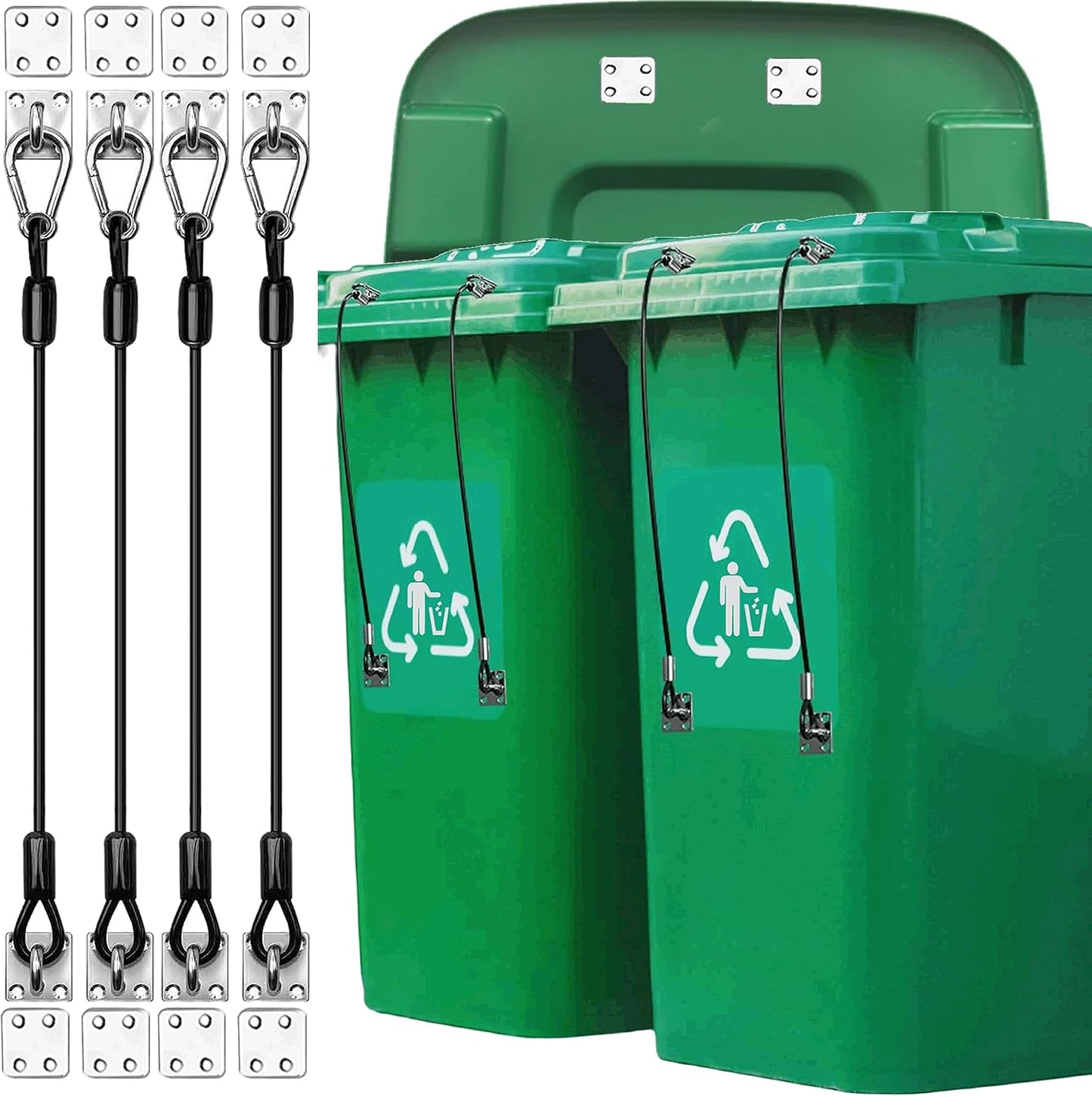 Cerradura cubo basura resistente perros 4 Uds