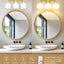 Lámpara tocador 3 luces vidrio lechoso baño moderna