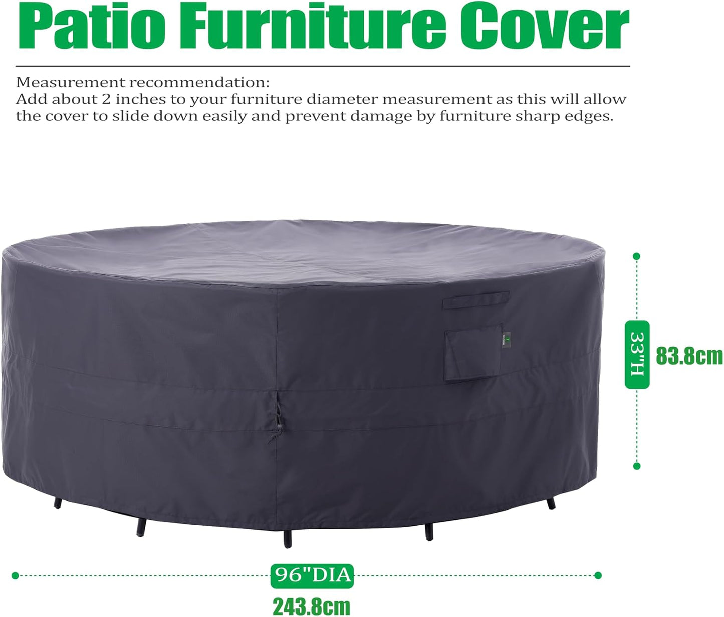 Fundas muebles exterior resistentes UV impermeables gris