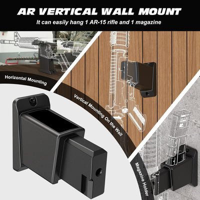 Soporte pared pantalla vertical con orificio seguridad