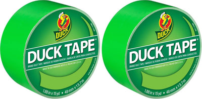 Cinta adhesiva verde lima neón 1.88pulg x 15yd rollo 2
