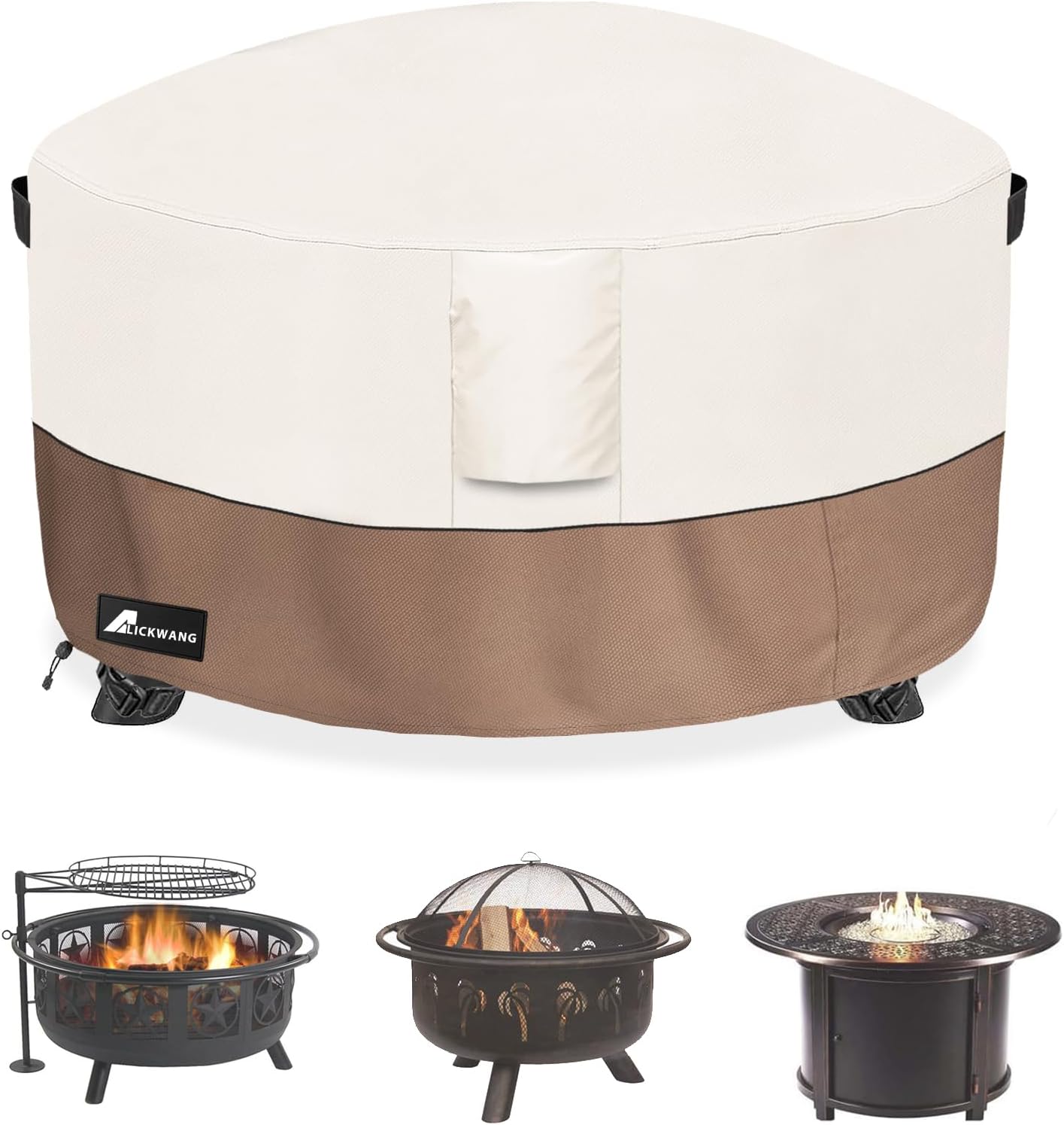Cubierta hoguera redonda 54pulg impermeable 600d resistente