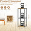 Soportes plantas 3 niveles 31" madera metal interior