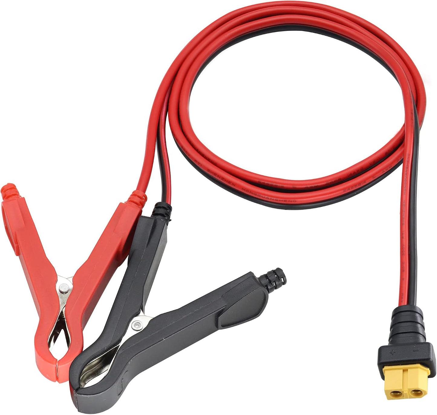 Cable XT60 14 AWG con pinzas cocodrilo 12 V CC