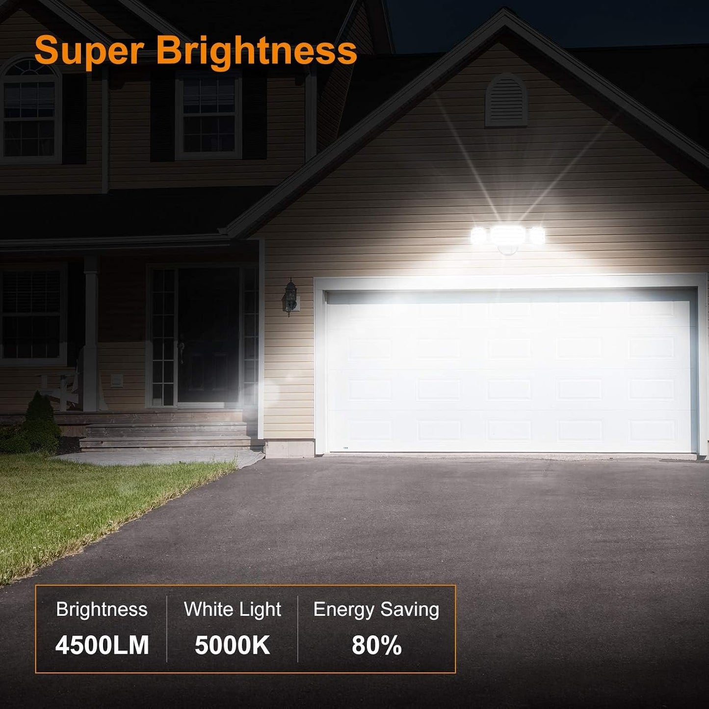 Luces inundación exterior LED 45W 4500lm 5000K IP65