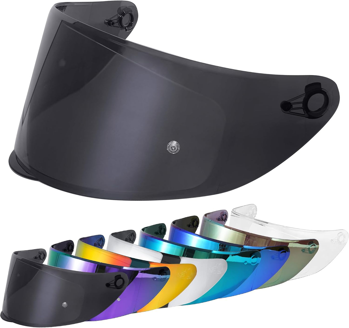 Visera protector casco motocicleta WS-609 negro