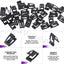 30 Pzas Clip Metal Universal para Panel Puerta