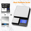 Báscula cocina 0.001oz/33lb doble plataforma gramos oz recargable