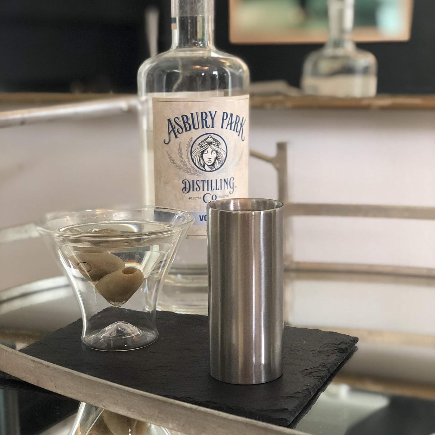 Herramienta bartending doble pared 1-2oz acero inox