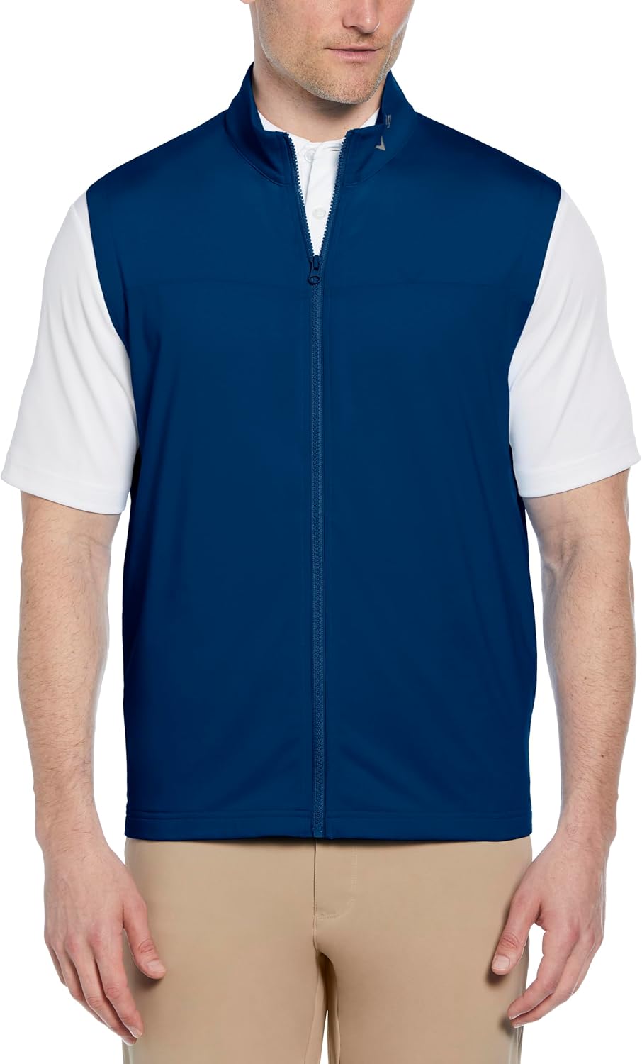 Chaleco golf hombre cremallera Aquapel tela elástica