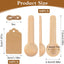 Set 50 cucharas madera para frascos con etiquetas y cuerda