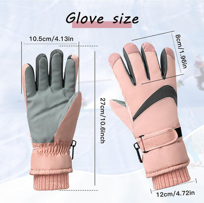 Guantes esquí térmicos mujer impermeables invierno