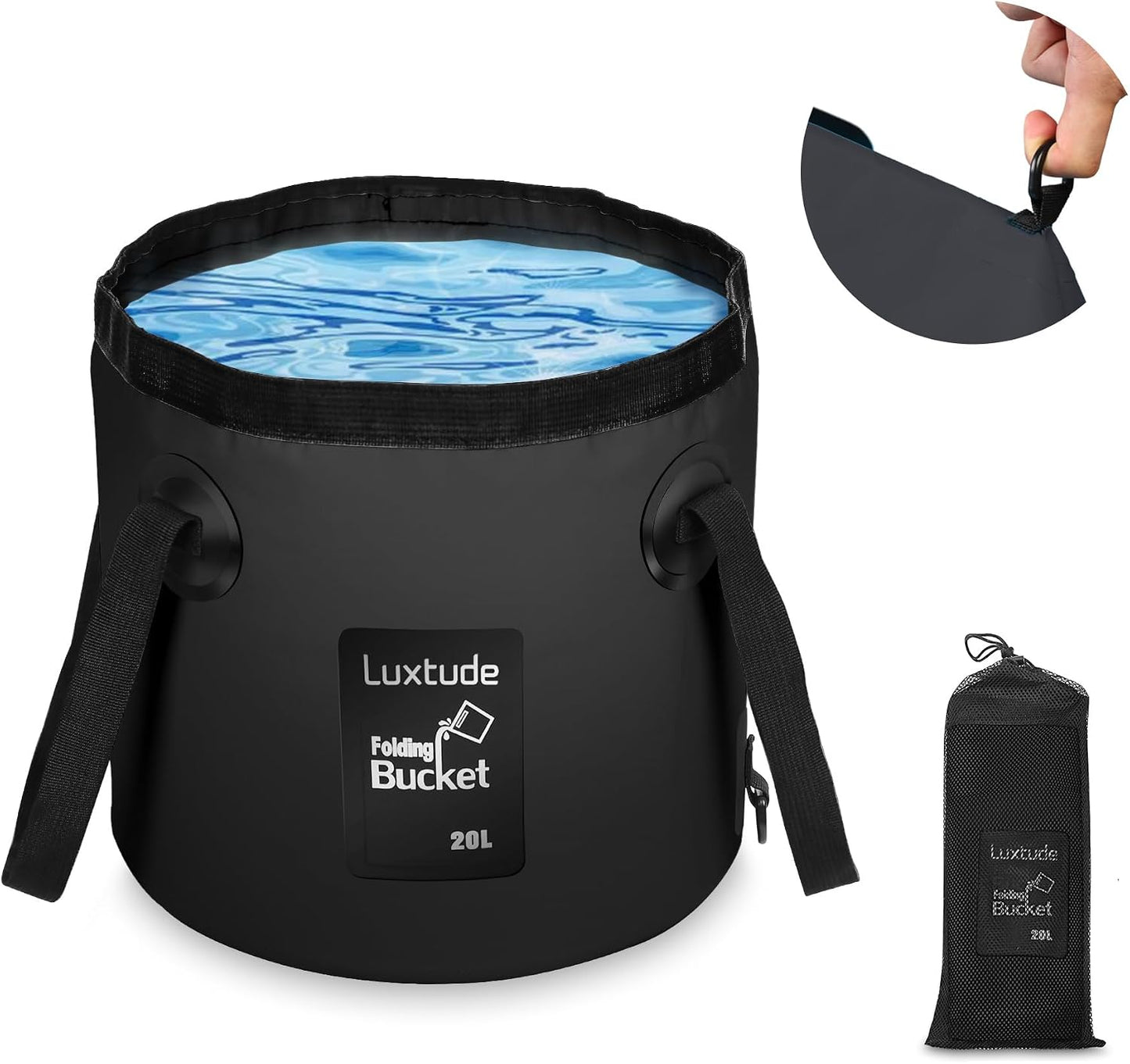 Cubo plegable 5gal portátil para pesca campamento