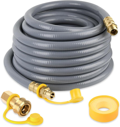 Manguera gas natural 3/4 con conectores latón
