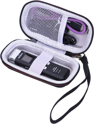 Funda grabadora voz activada por voz 4.1x2.1x0.7 negrogris