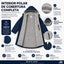Parka natación impermeable forro polar piscina aire libre