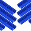 8 Rieles en T Aluminio 12pulg Azul Carpintería