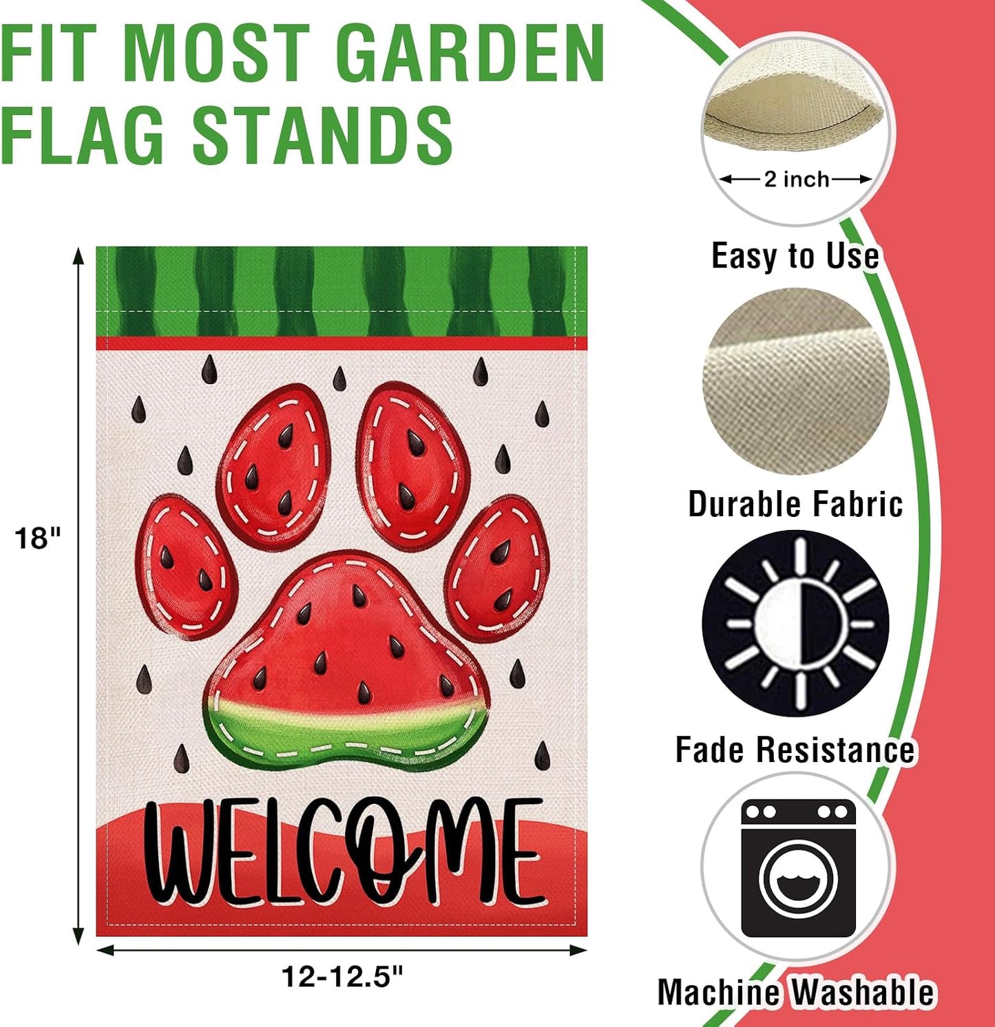 Bandera jardín doble cara estampado perro gato verano