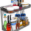 Organiz. baño 2 niveles para cosméticos y maquillaje gris