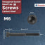 40 Pzas Tornillo M6-1x55mm Acero Aleación Grado 12.9 Negro