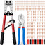 Crimpadora terminal batería 180pzas cobre AWG 10-1/0