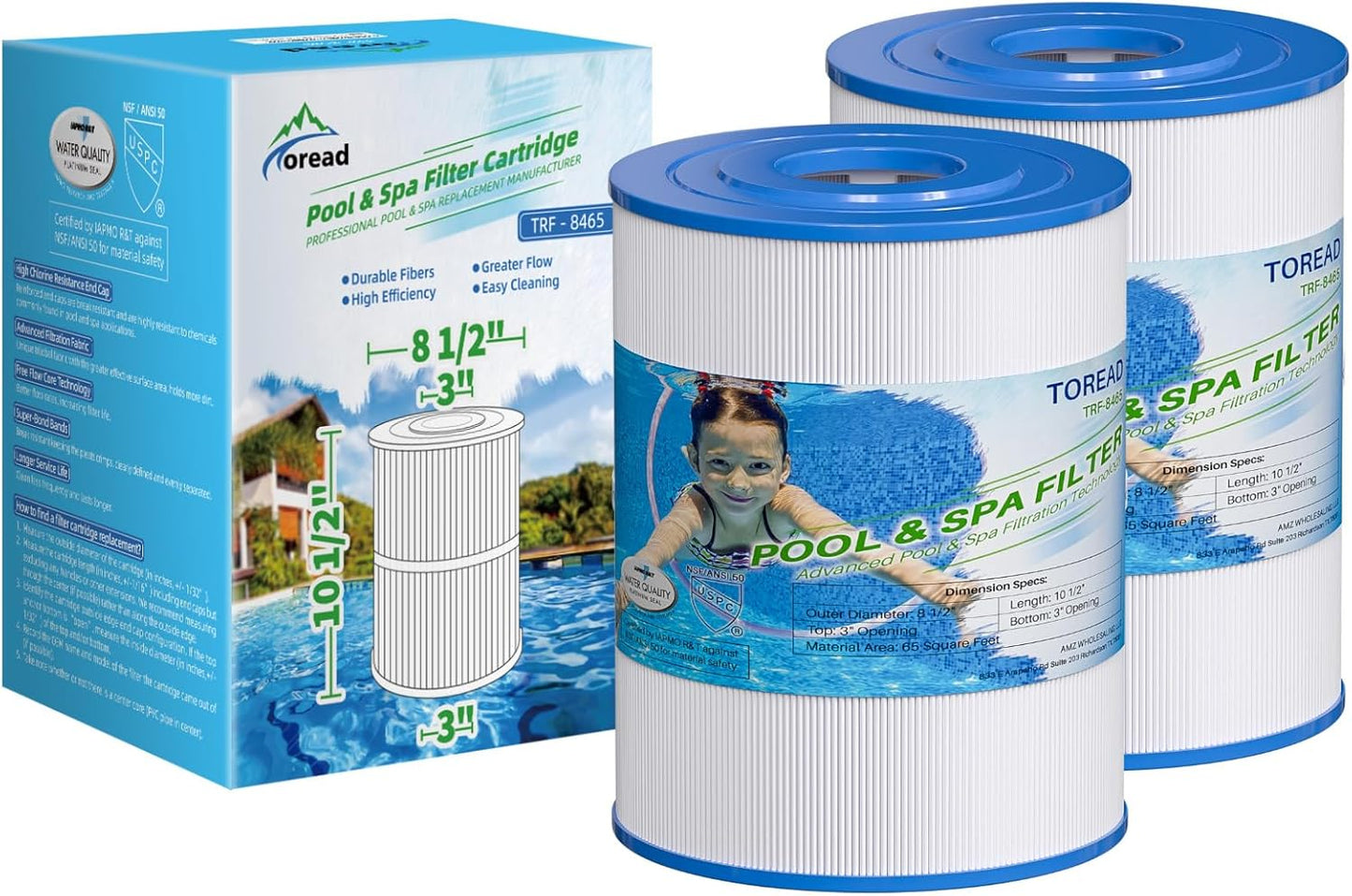 Filtro bañera hidromasaje certificado NSF-50 comp