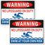 Letrero piscina No Lifeguard 14x10" aluminio