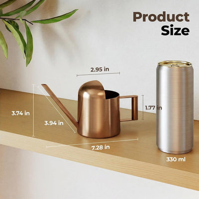 Regadera acero inox pico largo para plantas 10oz