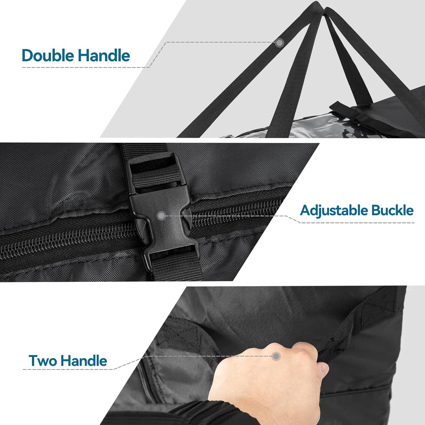 Bolsa almacenamiento plegable colchón 6" tela Oxford