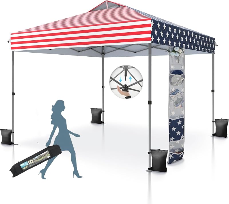 Tienda campaña 10x10ft con toldo y 4 sacos arena