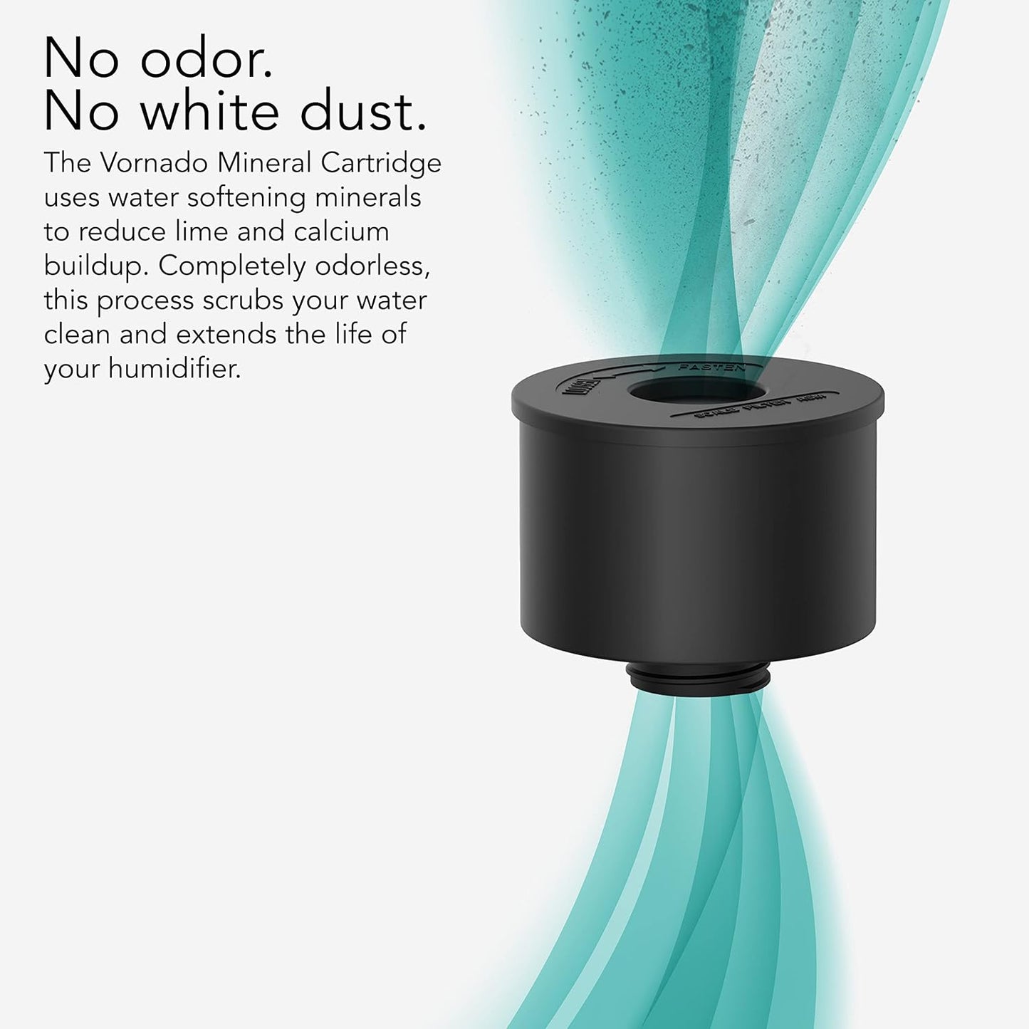 Cartucho mineral ultrasónico repuesto negro