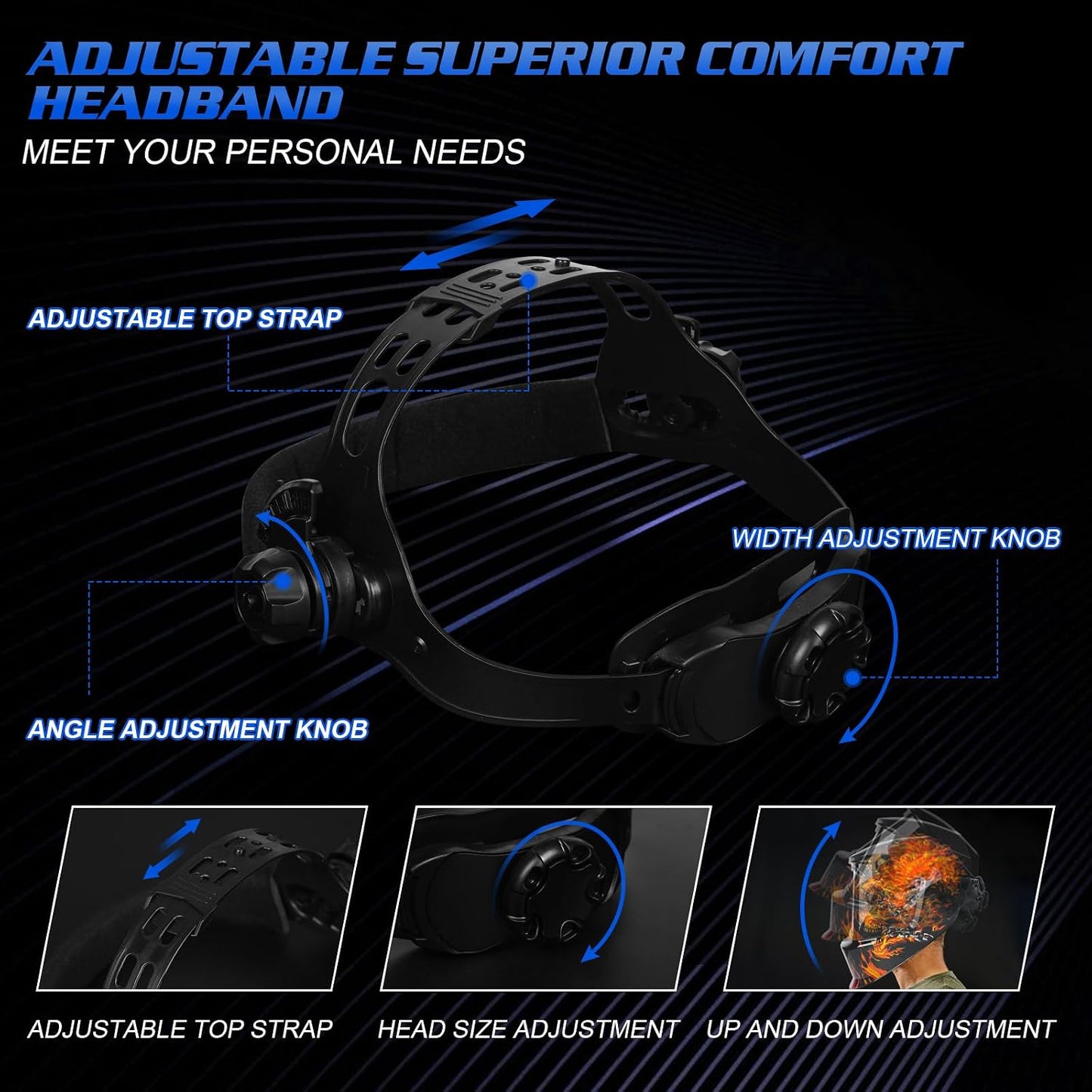 Casco soldadura True Color oscurecimiento automático rango