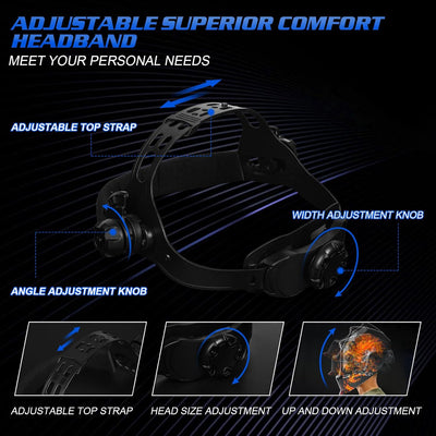 Casco soldadura True Color oscurecimiento automático rango