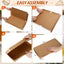 100 Pzas Cajas Pizza 14x7pulg Cartón Rectangular