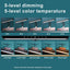 Lámpara piano digital led con luz ambiental 5 niveles