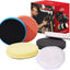 Kit almohadillas pulido 6 pulg 6 pzas para placa respaldo coche