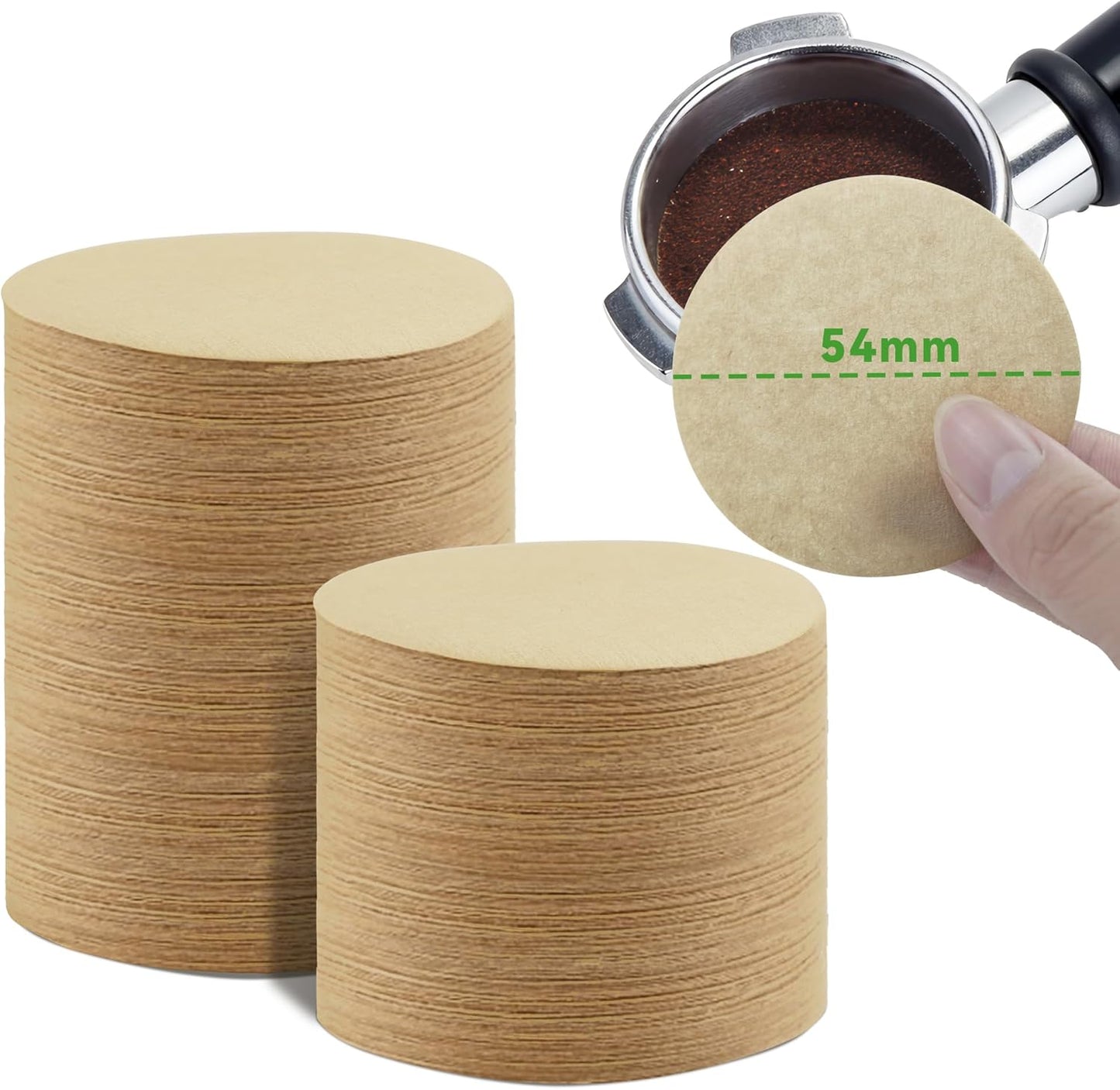1000 filtros papel café expreso 2.126pulg