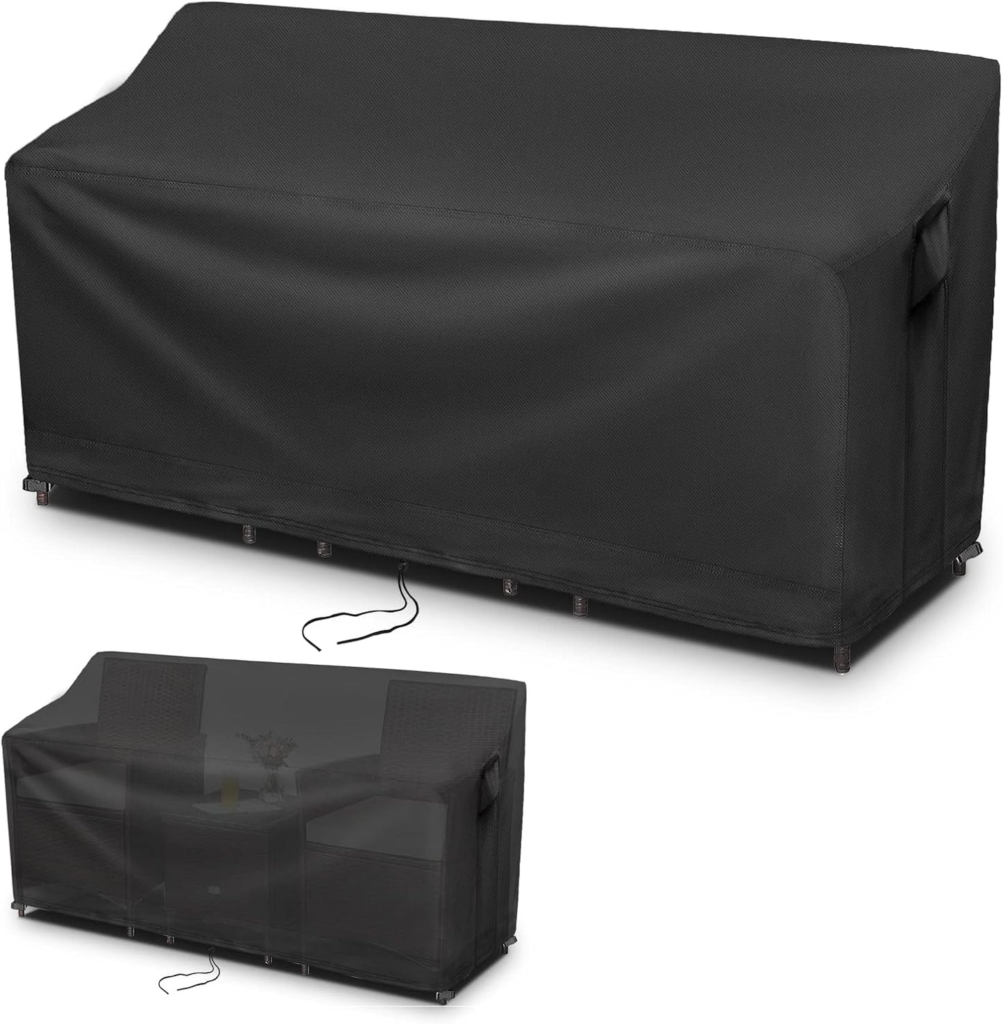 Fundas sillas de mimbre para patio impermeable 75x32x31