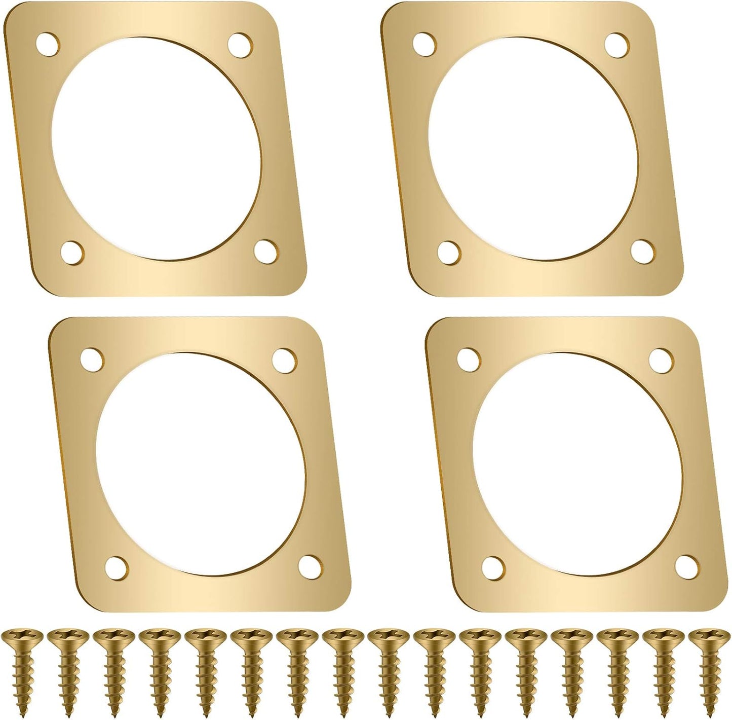 4 Pzas Protector Metal Pájaros Portal Cobre 1.25"