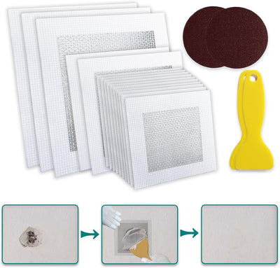 Kit reparación yeso 2-8pulg 19 Pzas parche pared