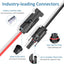 Cable carga solar XT60 10AWG adaptador 3.2pies