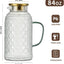 Jarra vidrio borosilicato 2.5L con tapa set 2