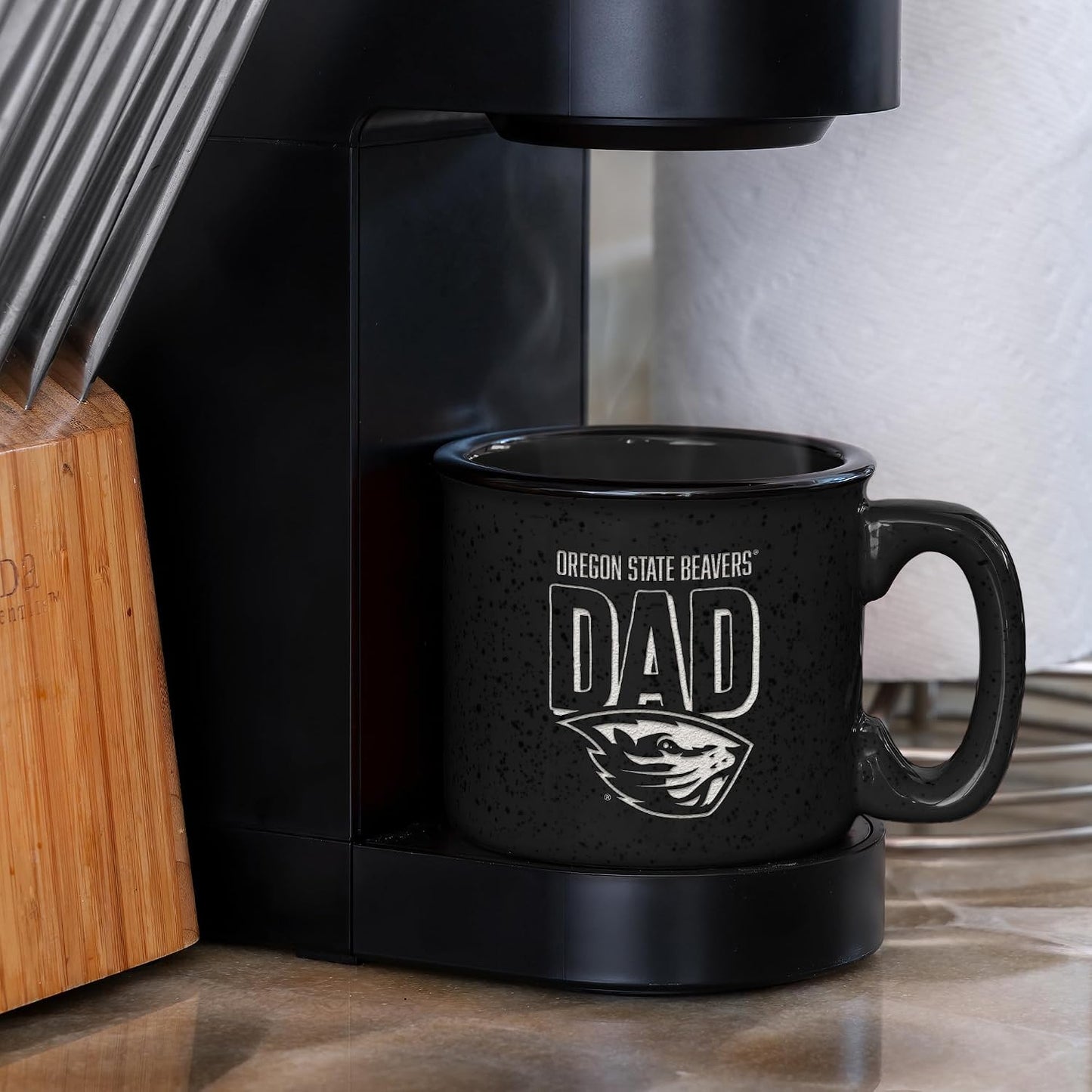 Taza fogata grabada NCAA Dad 12oz