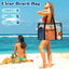 Bolso playa mujer grande impermeable con cremallera