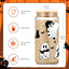 Vasos cristal Halloween 18oz con tapa y popote