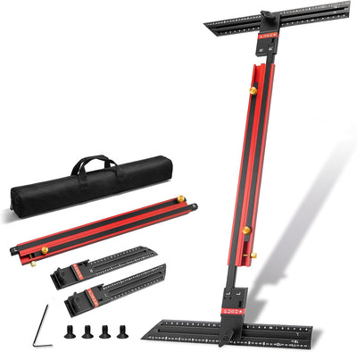 Herramienta medición peldaños escalera diseño integrado