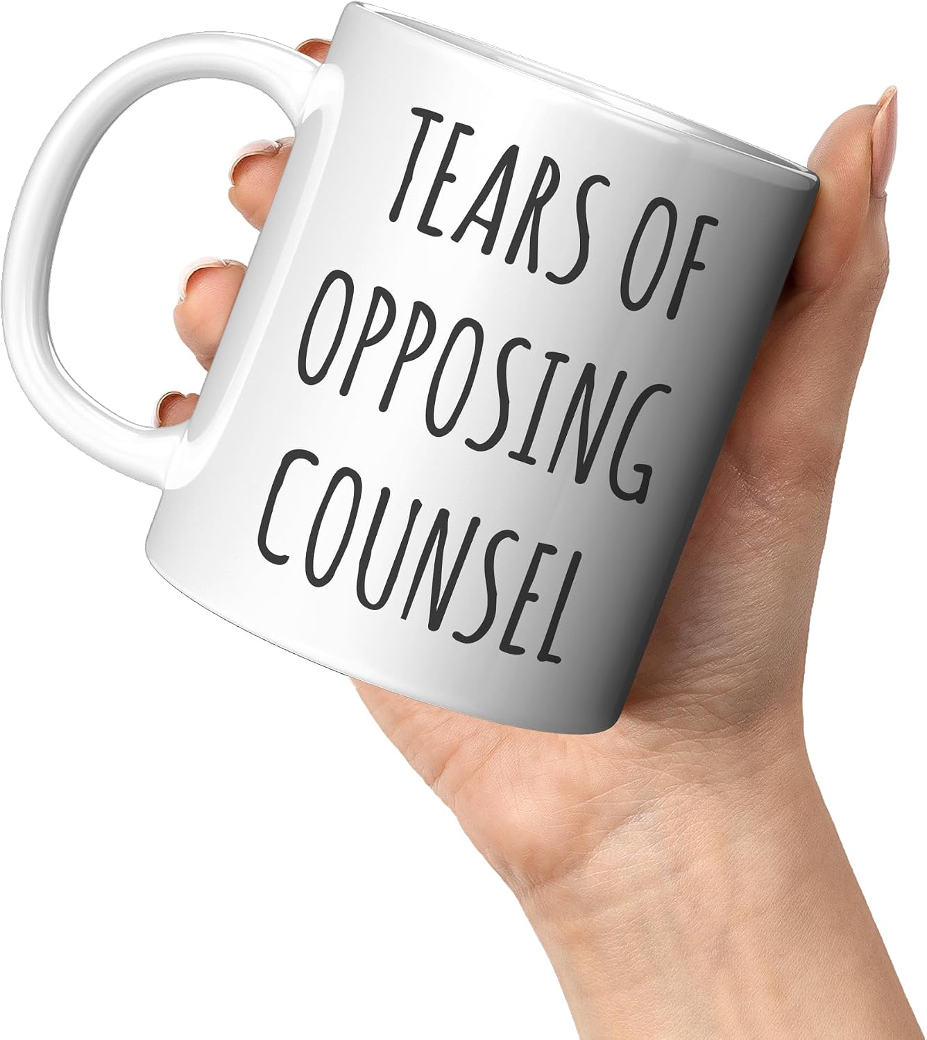 Taza café cerámica blanca 11oz regalo abogados